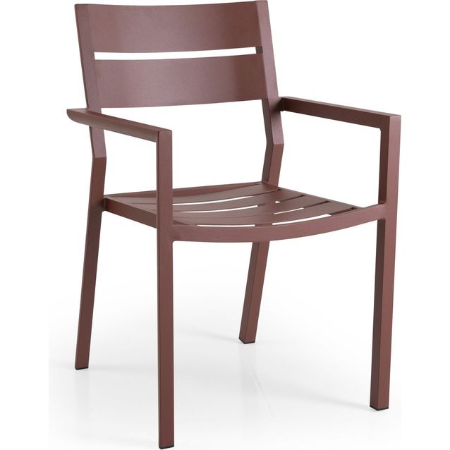 Tuoli Delia pinottava tummanpunainen