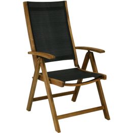 Tuoli Home4you Future, taitettava, akaasia/kangas, musta