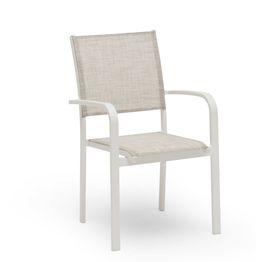 Tuoli Hånger pinottava beige/valkoinen