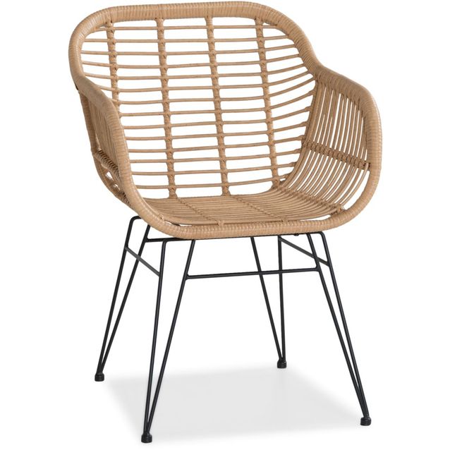 Tuoli Larnaca, luonnonväri, polyrottinki