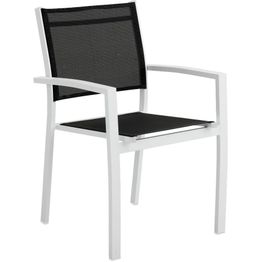 Tuoli Rana pinottava valkoinen/musta