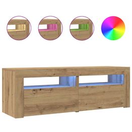 TV-kaluste LED-valoilla, 120x35x40 cm, eri värejä (08596)