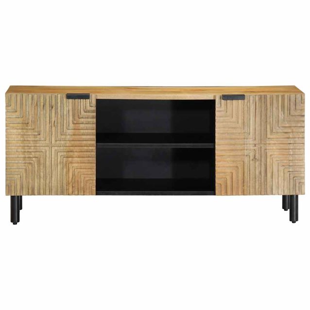 TV-kaappi Ruskea 105x33x46 cm Massiivipuu Mango (17720)
