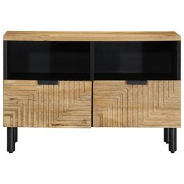 TV-kaappi Ruskea 70x33x46 cm Massiivipuu Mango (17721)