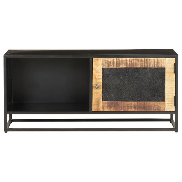 TV-taso 90x30x40 cm karkea mangopuu (23150)