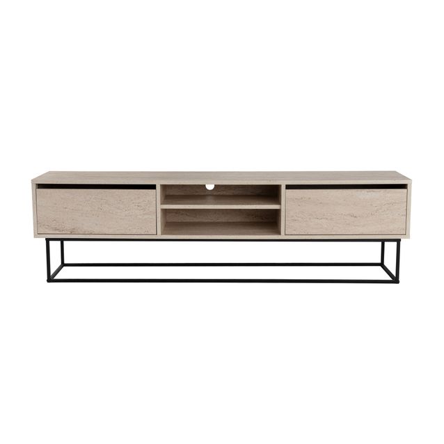 TV-taso Linento Furniture Escape musta/marmori