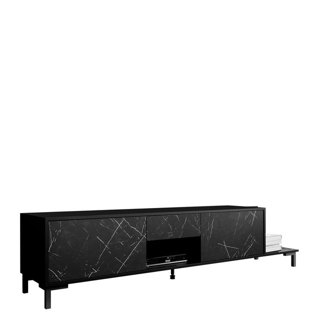 TV-taso MARMO 2D1S1K, musta (7240)