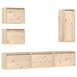 TV-tasot 6 kpl täysi mänty (00184)