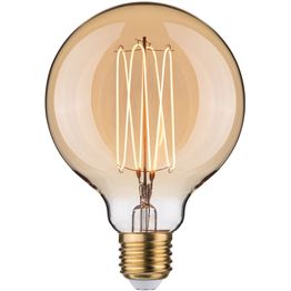 LED-filamenttilamppu Paulmann Rustic Shine Globe, I-muoto, 230V, 300lm, 4,2W, 1800K, himmennettä, kulta