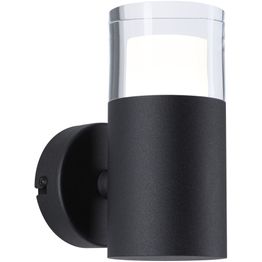 Seinä-/kattovalaisin Paulmann Kame, 16cm, IP44, 3000K, 320lm, 230V, 5W, signaalimusta