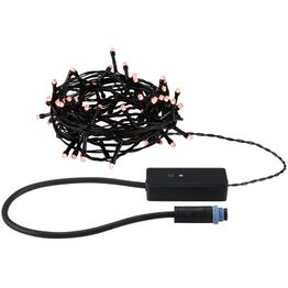 LED-valoketju Paulmann Plug & Shine Yuna, RGB, IP44, musta, eri kokoja