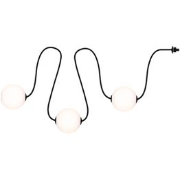 LED-valoketjun lisäsarja Paulmann Solar Taina, IP67, 3000K, 1.71m, 3x60lm, musta