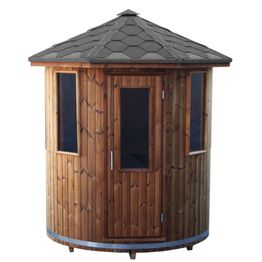 Tynnyrisauna SpaDealers pystymalli Ø180cm lämpöpuu