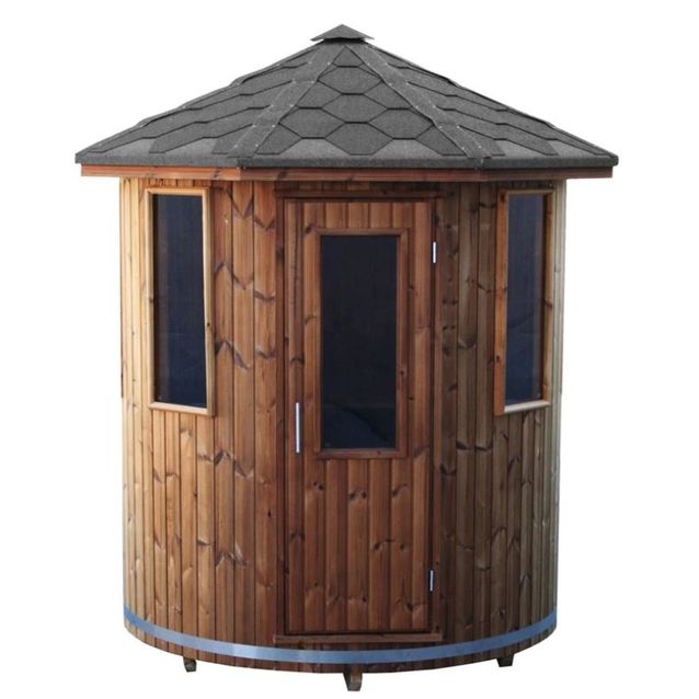 Tynnyrisauna SpaDealers pystymalli Ø 180 cm lämpöpuu