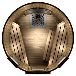 Tynnyrisauna SpaDealers pystymalli Ø180cm lämpöpuu