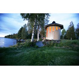 Tynnyrisauna Oskar ARCTIC FINLAND HOUSE Ø 2,3x2,5 m sis. kiuas ja hormi