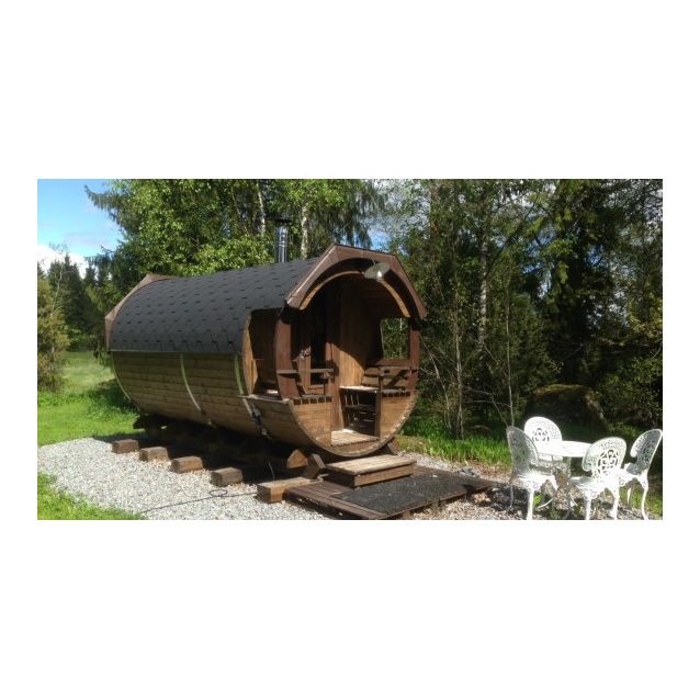 Tynnyrisauna Valter Delux ARCTIC FINLAND HOUSE Ø 2.3x4.2 m