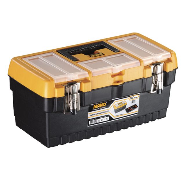 Työkalupakki Mano MT-16 metallilukoilla, 3 lokerikkoa