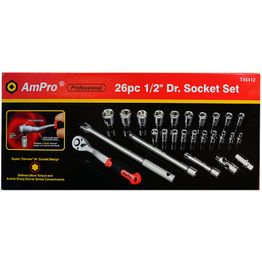 Työkalusarja AmPro 1/2'' 26-osainen