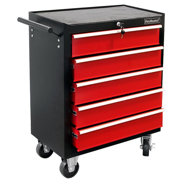 Työkaluvaunu Promaster 5 laatikkoa ilman työkaluja