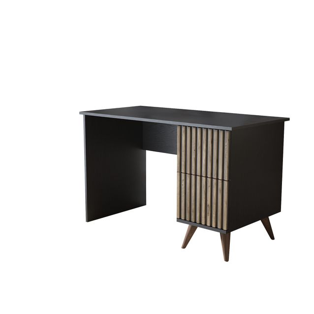 Työpöytä Linento Furniture FRN-9014, musta/atlassetri