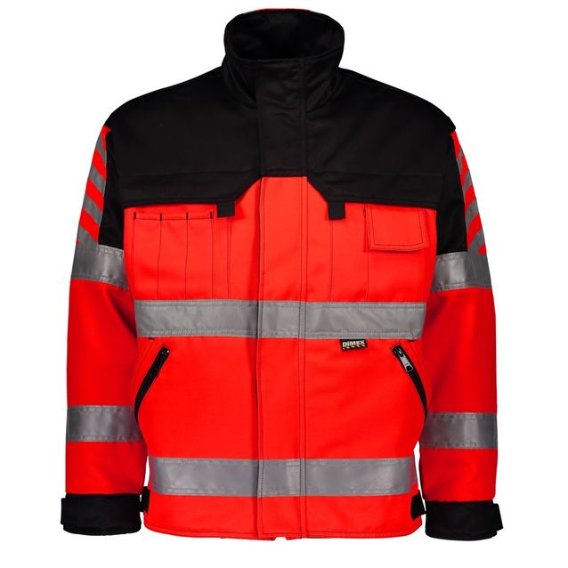 Työtakki Dimex 6210 hi-vis punainen/musta