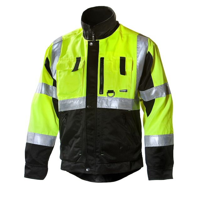 Työtakki Dimex 6330 hi-vis keltainen/musta