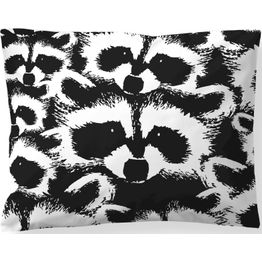 Tyynyliina Finlayson Pesue 50x60 cm musta/valkoinen luomupuuvilla