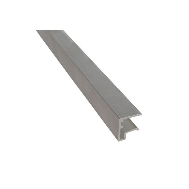 U-päätelistaprofiili Keraplast 10 mm alumiinia 1050 mm