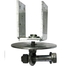 U-pilarikiinnike Lektar säädettävä 45-90 x 95/70 x 4 mm