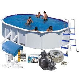 Uima-allaspaketti Swim & Fun Basic 120 500 x 300 cm valkoinen