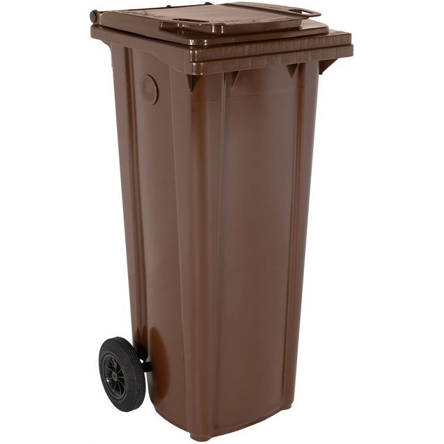 Tuulettuva biojäteastia Helesi, 140L, ruskea