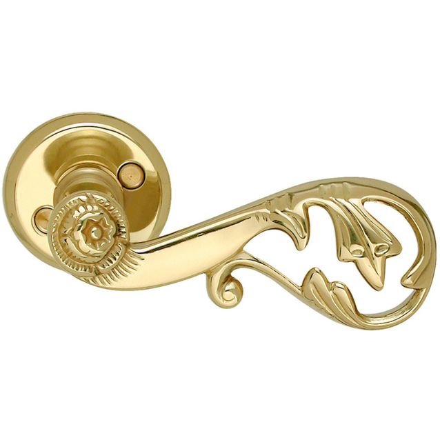 Ulko-ovenpainike Smedbo Beslagsboden B160 kiillotettu messinki