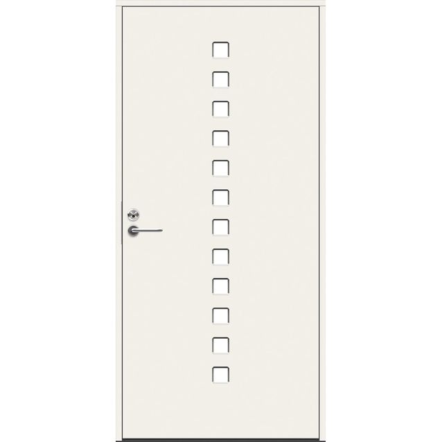 Ulko-ovi Swedoor Character Eco Pixel 9-10x21 kirkas lasi