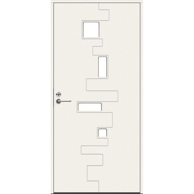 Ulko-ovi Swedoor Character Eco Pulse 9-10x21 kirkas lasi
