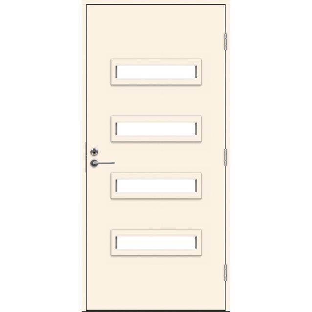Ulko-ovi Swedoor Function Eco Salton, 10x21, karmi 115mm, valkoinen