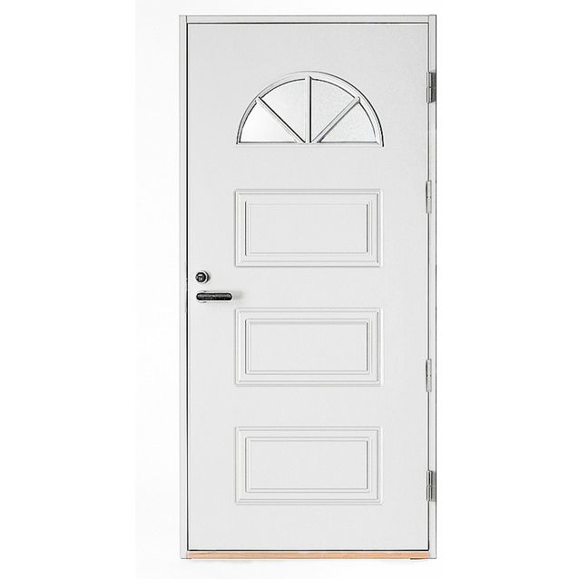 Ulko-ovi Kaskipuu UOL3 Thermo 10x21 karmi 115 mm valkoinen 