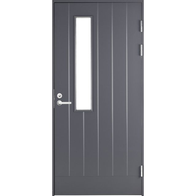 Ulko-ovi kuviolasi Swedoor Function F1894W22 tummanharmaa