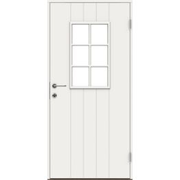 Ulko-ovi Swedoor Basic B0015 valkoinen kuviolasi