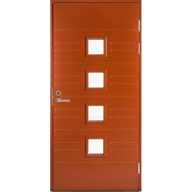 Ulko-ovi Swedoor Function F1896 W84 mittatilausovi tiilenpunainen