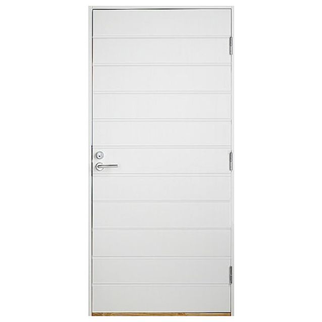 Ulko-ovi Timburg Vaaka Plus 9x21 karmi 115 mm valkoinen 