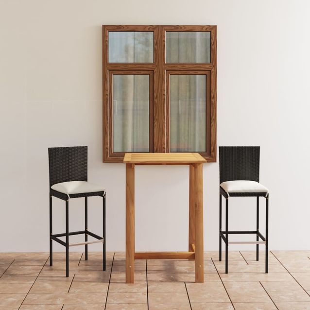 Ulkobaarisarja tyynyillä, polyrottinki, eri värejä ja pakkauskokoja