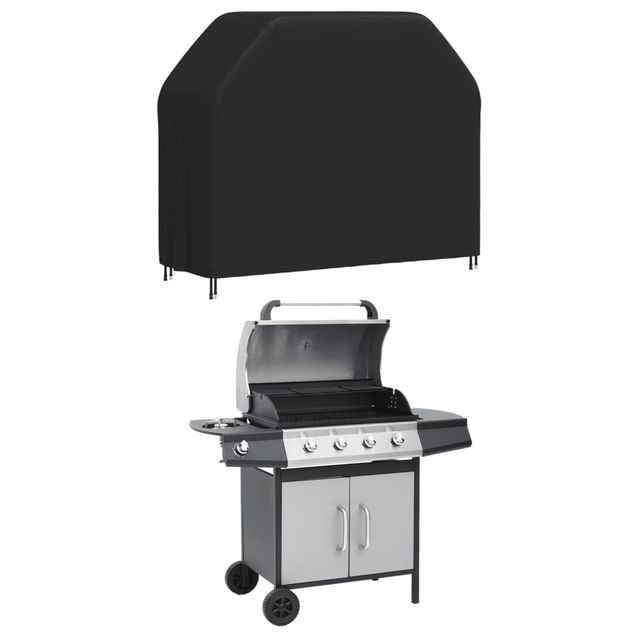 Ulkogrillin suojus 147x61x112 cm musta 420D Oxford (59677)