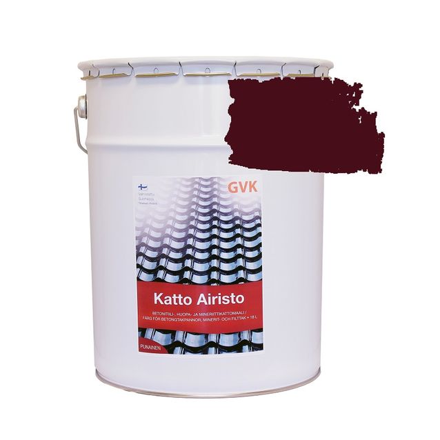 Ulkokattomaali Katto Airisto 18 l punainen