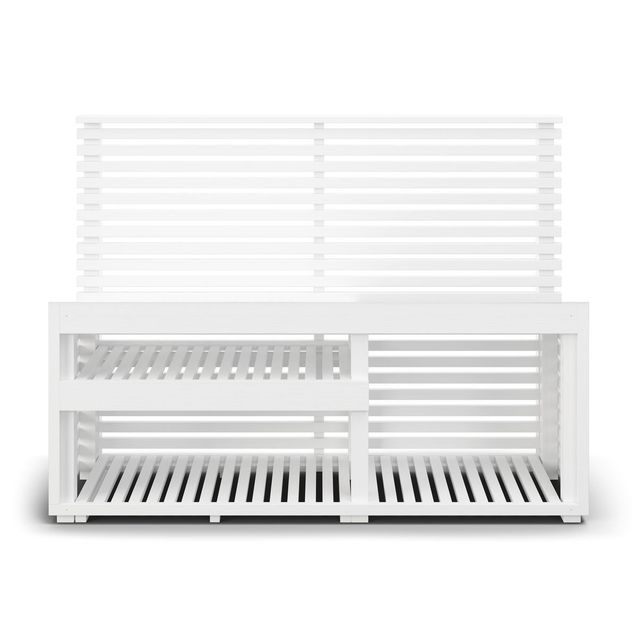 Ulkokeittiö JABO Horizont 162,3x220x67,1 cm ilman työtasoa valkoinen