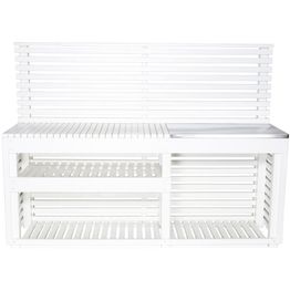 Ulkokeittiö JABO Horizont 162,3x220x67,1 cm valkoinen