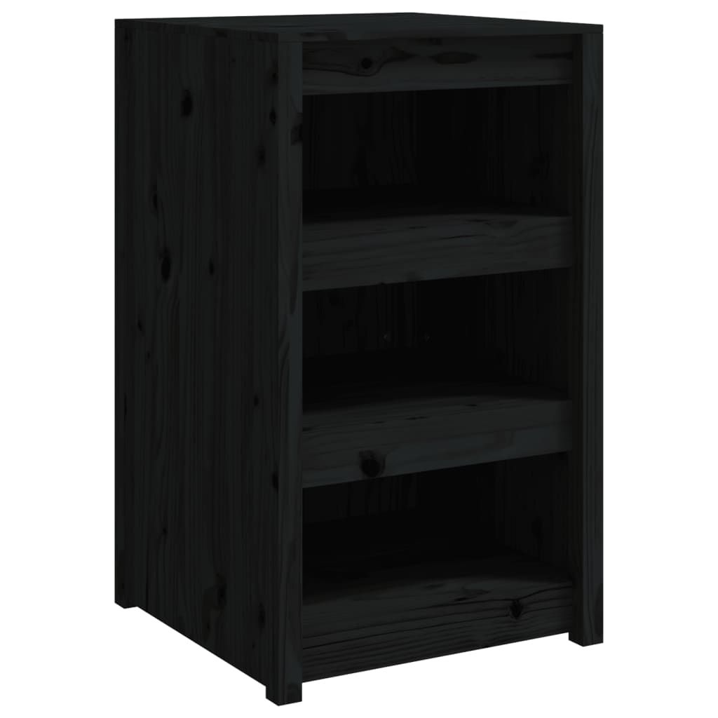 Ulkokeittiökaappi musta 55x55x92 cm täysi mänty (32343)