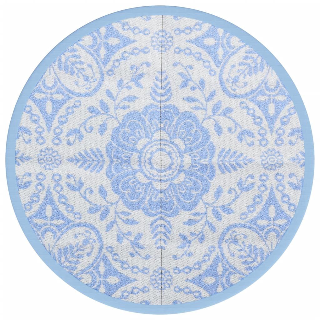 Ulkomatto vaaleansininen Ø160 cm PP (68499)