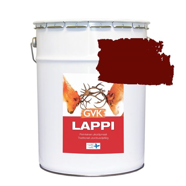 Ulkoöljymaali Lappi puolihimmeä 18 l italianpunainen