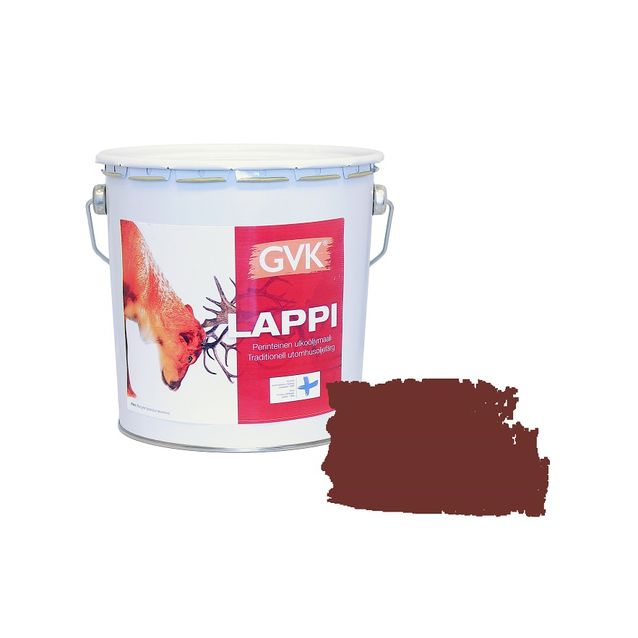 Ulkoöljymaali Lappi puolihimmeä 2.7 l vanhanajanpunainen